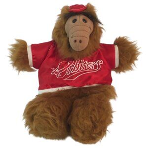 Vintage Alf Hand Puppet 11" Orbiters Red Satin Jacket Hat 1988 Burger‎ King